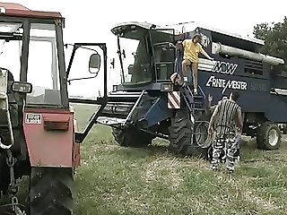 Orgy on the tractor